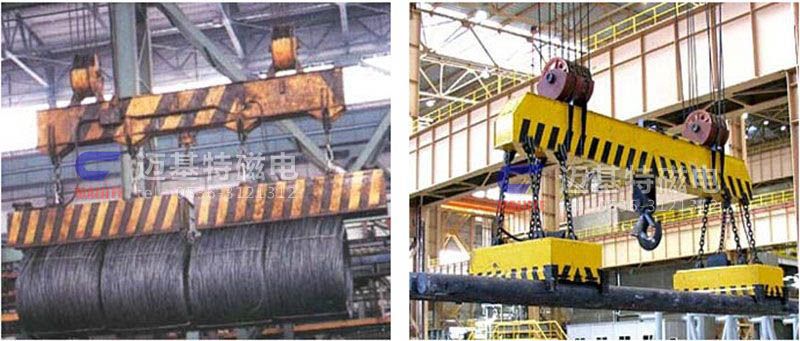 MW12系列、MW15系列吊運捆扎螺紋鋼、圓鋼用起重電磁鐵